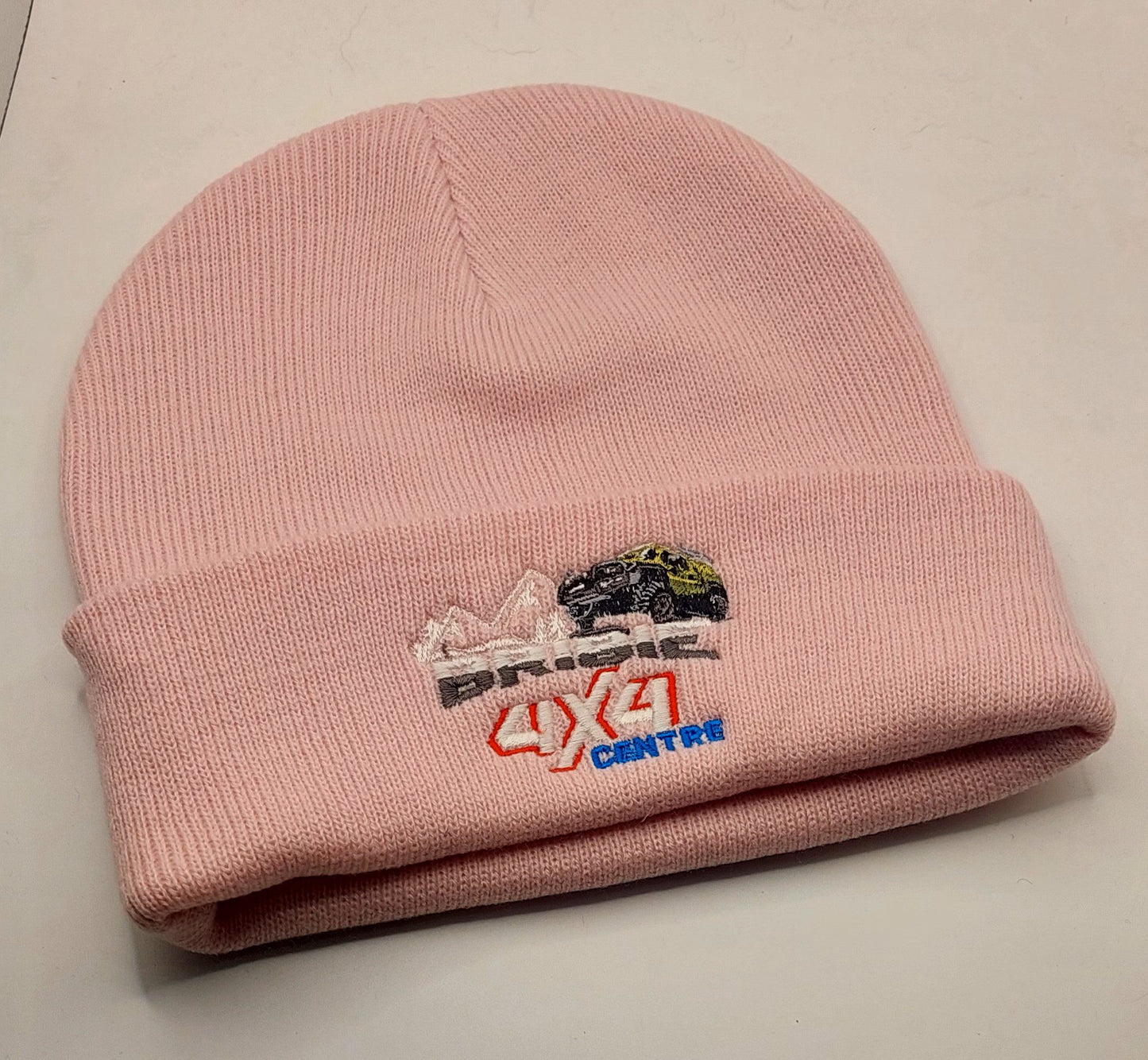 Pink embroidery Beanie image 0