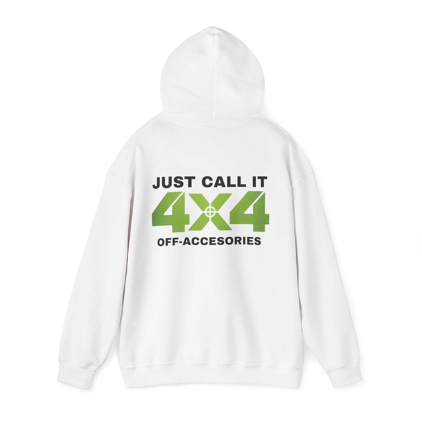4x4 Off-Accessories Hoodie — "Just Call It 4x4" Green Logo